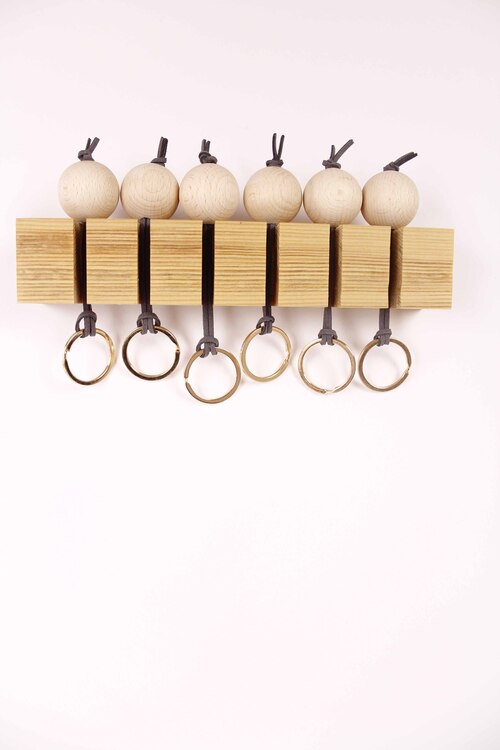 (image pour) Porte Clés Mural 6 Personnes Personnalisé